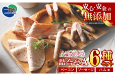 ＼レビューキャンペーン開催中！！／〈無添加〉 ハム ソーセージ 詰め合わせ〈6種 615g〉館ヶ森高原豚 ハム人気 国産豚肉 無添加 ソーセージ人気 ギフト  岩手県 一関市 ハム Ark館ヶ森 おつまみ 惣菜 お取り寄せ  無添加 ベーコン 化学調味料不使用 子供向け 