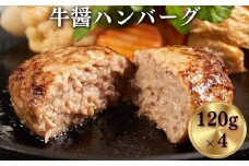 《格之進》 牛醤ハンバーグ 120g×4個 【 お歳暮 プレミアム お弁当 個包装 お惣菜 小分け 子供 簡単調理 肉 贈り物 ギフト 冷凍 人気 岩手 一関 】