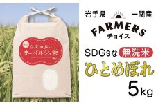 令和6年産 無洗米 ひとめぼれ 注文の多いオーベルジュ米５kg