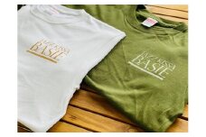 JAZZ喫茶ベイシー Tシャツ（ホワイト×ゴールドロゴ）Mサイズ