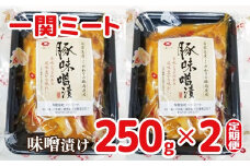 【定期便12ヵ月】豚肉ロース 味噌漬け250g(5枚入)×2パック 一関ミート