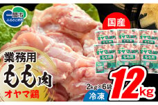 【大容量】国産 オヤマ鶏 12kg 〈2kg×6〉 冷凍 国産鶏もも 鶏もも もも肉 モモ肉 鶏モモ 鶏肉 とりにく とり肉 お弁当 惣菜 おかず 冷凍肉 国産鶏肉 BBQ 唐揚げ チキン南蛮 肉 大量 ストック まとめ買い  岩手県 一関市