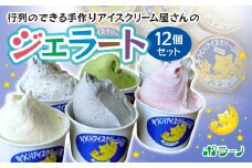 《ポラーノ》 ジェラート詰め合わせ 人気 12個セット 行列のできるジェラート屋さん 【 アイス 詰め合わせ 食べ比べ 冷凍 手作り 人気 ギフト 岩手県 一関市 】