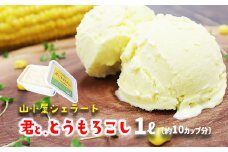 山小屋ジェラート「君と、とうもろこし」1ℓバルク  濃厚ミルク デザート 牛乳100％ 贅沢アイス ご当地アイス 人気ジェラート カップアイス ご褒美 とうもろこし 不二家乳業 岩手県産牛乳