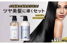 ツヤ美髪に導くヘアケアセット「カミレア」168種もの美容成分を配合した シャンプー トリートメント ダメージ 髪質 うねり 改善 美髪 に導く サロン 美容