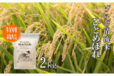 ＜新米先行予約＞令和7年産 特別栽培 ひとめぼれ 2kg 清流が育んだお米 げいび清流米