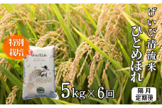 ＜新米先行予約＞【隔月6回定期便】令和7年産 特別栽培 ひとめぼれ 5kg 清流が育んだお米 げいび清流米
