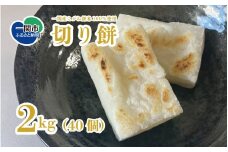  切り餅 2kg (40個) 無添加 個包装 こがね餅米 100％ お餅 もち 切もち お正月 新年 保存食 岩手県 一関産