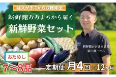 【定期便48回】月4回×12ヵ月 注文が来てから収穫発送！収穫したばかりの新鮮野菜セットお試しコース 《7～8品》  季節のお野菜 おまかせ お楽しみ 獲れたて産地直送 旬の野菜 ベジタブル ヘルシー 健康 詰め合わせ 一関市