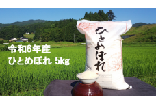 令和6年産 大自然で育てた ひとめぼれ 5kg 米 白米 精米 ご飯 ごはん コメ こめ 岩手県 一関市