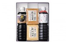 八木澤商店ギフト【秋明菊】(しゅうめいぎく) 調味料 4種セット 【醤油 つゆ 赤味噌 白味噌 詰め合わせ 贈答品 】