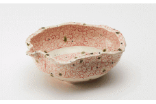 陸前高田の陶芸工房【季仙窯】片口(大)赤絵