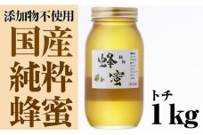 気仙養蜂の国産純粋蜂蜜〈トチ〉1kg 【 はちみつ ギフト 料理 飲料 岩手県 陸前高田市 】