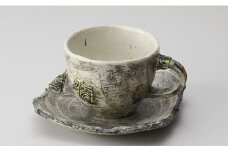 陸前高田の陶芸工房【季仙窯】コーヒーカップソーサー付