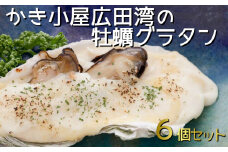かき小屋広田湾のかきグラタン6個入り 【 牡蠣 かき 三陸産牡蠣 海鮮 グラタン 冷凍 岩手 陸前高田市 】RT1345