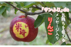 【先行予約】「サンふじ」de気持ちを伝えるメッセージ入りりんご【2023.11月下旬以降順次発送】 9月末日まで限定受付