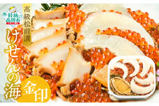 【高級松前漬】けせんの海～金印～ (リニューアル版)【 海鮮 海鮮丼 いくら あわび ふかひれ 松前漬け 人気 冷凍 】