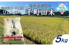 ★9月末まで限定寄附額★ 先行予約 令和7年産 新米 布袋様パッケージのひとめぼれ 千町田米(ちまちだまい) 5kg 【 お米 精米 白米 ひとめぼれ 産地直送 数量限定 】 2025年10月頃から順次発送予定 RT2510