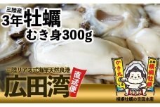 横綱牡蠣！吉田水産のむき身牡蠣 Mサイズ 300g 　加熱用 おためし 【 むき身 牡蠣 かき 大粒 小分け 加熱用 冷蔵 三陸 リアス海岸 広田湾 3年牡蠣 】RT2648