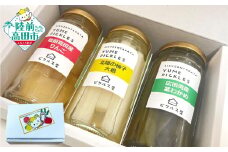 ピクルス 3本 詰め合わせ 〈 米崎りんご 北限のゆず大根 茎わかめ 〉【 無添加 りんご わかめ ゆず 大根 漬物 保存食 健康 酢 カラフル 酢漬け SDGs 】 RT2620