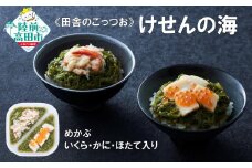 ■寄附額変更【田舎のごっつお】ご飯のお供 けせんの海 めかぶ 200g×1個 いくら・かに・ほたて入り 【 松前漬け 海鮮 海鮮丼 海鮮漬 海産物 海藻 2種 食べ比べ おかず おつまみ 冷凍 】RT2807