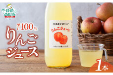 岩手県米崎りんごの りんごジュース 1L×1本 サンふじ 使用 【 果汁 100％ おためし お試し りんご ジュース アップルジュース フレッシュ ギフト 贈答品 】 RT2803