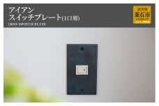 fc-05-001　tetsumono　アイアン　スイッチプレート（1口用）