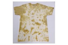 漆染めTシャツ　 むら染め　XLサイズ	
