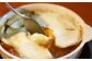 余ったカレーと煎餅、そして卵黄と一緒に焼けばラザニア風。