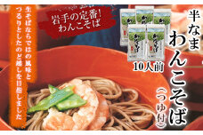 【北舘製麺】半なまわんこそば 10人前（KW-B） ／ 蕎麦 わんこそば ソバ そば お蕎麦 おそば 半生 つゆ付き めんつゆ つゆ そばつゆ  半生蕎麦 ギフト お中元 お歳暮 お土産 おみやげ 手土産 贈り物 熨斗 名物 ご当地グルメ 年越し おみやげ お土産 箱入り 人気 おすすめ オススメ