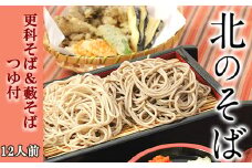 【北舘製麺】北のそば12人前（YS-CK） ／ ソバ 蕎麦 お蕎麦 めん 麺 つゆ付き 更科 藪そば 2種類 食べ比べ  詰合せ 詰め合わせ 半生蕎麦 めんつゆ 石臼挽き ギフト 贈答 贈り物 贈物 お中元 お歳暮 御中元 御歳暮 熨斗 のし お土産 おみやげ 手土産 人気 おすすめ オススメ