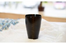 漆こっぷ -曉-壱 （ ケヤキ ： 黒 ） ＜ゆうび＞ ／ 拭き漆仕上げ 漆塗り 食器 コップ 漆器 カップ グラス タンブラー 和食器 木製 漆製品 プレゼント ギフト 贈り物 誕生日 自宅用 家庭用 普段使い 自分用 シンプル おしゃれ お洒落 オシャレ うるしぬり うるし 漆塗 岩手県 八幡平市