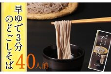 【北舘製麺】早ゆで3分 のどごしそば 40人前 ／ ソバ そば お蕎麦 おそば 年越そば 乾麺 麺類 麺 早ゆで 時短 長期保存 保存食 ストック ギフト 贈答 お中元 お歳暮 御中元 お歳暮 手土産 プレゼント お土産 おみやげ 贈り物 贈物 熨斗 のし 小分け 人気 おすすめ オススメ