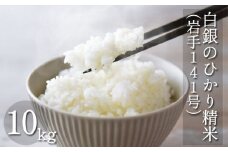 【令和7年産】 新米 11月上旬発送開始予定 岩手141号 （ 白銀のひかり ） 精米 10kg ／ 十一代目藤助 こめ 米 コメ お米 おこめ ご飯 ごはん 白米 白飯 おにぎり お弁当 仕送り お取り寄せ 産地直送 農家直送 単一原料米 国産 国産米 東北 岩手県産 八幡平市産 数量限定 おすすめ