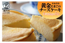 菊地農場 黄金たまごのチーズケーキ 4号サイズ(240g)×2個 ベイクドチーズケーキ 洋菓子 デザート スイーツ 奥州黄金の里 パーティ お茶会 冷凍配送 [AB001]