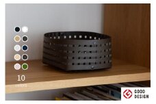 暮らしを豊かにするシンプルで美しいかご S2 ダークブラウン 岩手県奥州市産 バンドシー Bandc [AR039]