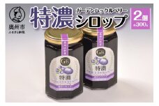 GH(ガーデンハックルベリー) 特濃シロップ300g×2個 岩手県奥州市江刺産 [BB005]