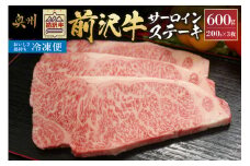 【冷凍】 前沢牛 サーロイン ステーキ 200g×3枚 セット ブランド牛 肉 国産 国産牛 牛肉 お肉 冷凍 BBQ アウトドア 贈答 ギフト [U0191]