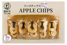 APPLECHIPS リンゴチップス 5個セット 1袋20g 江刺りんご 乾燥 甘さ 酸味 皮ごと 栄養 おやつ ペットにも [BW002]