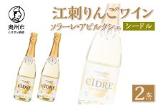 江刺りんごワイン スパークリング 720ml 2本セット サンふじ アルコール ソラーレ・アビルクシェ シードル ギフト プレゼント [A0073]