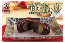 明治36年創業 菊泉堂の岩谷堂 絞り羊羹 8個 スイーツ お菓子 和菓子 和スイーツ あんこ 人気 一口サイズ 本煉 白煉 お茶うけ お茶菓子 贈り物 ギフト プレゼント 内祝い 手土産 老舗 常温 のし対応 [V0008]