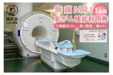 無痛MRI乳がん検診利用券 1名様分 乳がん検診 癌 ガン 痛くない 無痛 見られない 早期発見 検診 利用券 奥州市総合水沢病院 画像検診 MRI [BM003]