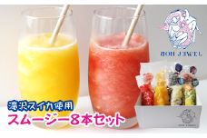 岩手で人気の スムージー 厳選 8本 セット 【BON JEWEL】 ／ スムージーキット キット フルーツ 果物 くだもの スイカ すいか 西瓜 ピノガール 金色羅王 ブルーベリー バナナ ブラックゴジベリー いちご イチゴ 苺 レモン 檸檬 ピンクピタヤ パイン アボカド マンゴー グレープフルーツ もも モモ 桃 ブルースピルリナ ギフト 贈り物 贈答用 プチギフト ジュース