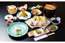 岩手鶯宿温泉 川長 2名様 1泊2食 宿泊券 ／ とらふぐ フルコース 温泉 鴬宿温泉 ペア
