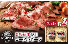 小岩井農場 ローストビーフ 250g 2個 セット ／ 国産 肉 牛肉 人気 惣菜 総菜 洋風惣菜 洋風総菜 洋食 料理 個包装 お取り寄せ おかず おつまみ ギフト プチギフト 贈答用 贈り物 プレゼント お祝い パーティー お土産 手土産 誕生日 記念日 冷凍 数量限定 おすすめ