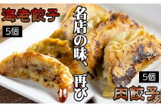 雫石町産野菜使用！冷凍生餃子 【肉餃子5個＋えび餃子5個】 ／ 餃子 ぎょうざ ギョウザ ギョーザ 中華惣菜 【みたけ飯店の餃子】