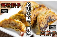 雫石町産野菜使用！冷凍生餃子 【肉餃子12個＋えび餃子9個】 ／ 餃子 ぎょうざ ギョウザ ギョーザ 中華惣菜 【みたけ飯店の餃子】