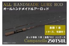 BI084 オールハンドメイドルアーロッド Campanella250TSUL