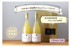 ＼先行予約／ 無添加 無加糖 紫波町 りんごジュース 2本 セット ストレート 100％ ノンアルコール リンゴ (AL055-1)