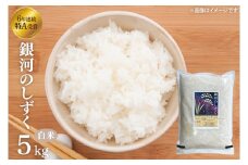 【令和6年産】銀河のしずく 精米 5kg 特別栽培米 生産者直送 特A受賞 | お米 コメ 精米 白米 (CA020)